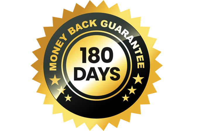 ProstaVive 180-Day Money Back Guarantee Badge